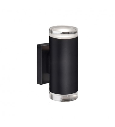  601432BK-LED-Norfolk 8-in Black LED Wall Sconce
