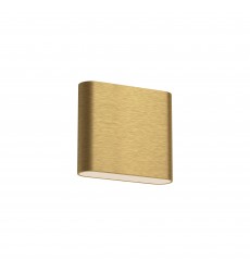  AT6506-BG-Slate 6-in Brushed Gold LED All terior Wall