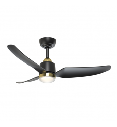 CF72942-BG/MB-5CCT-Hugo 42-in Brushed Gold/Matte Black with Light Kit Ceiling Fan