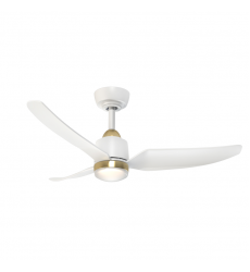 CF72942-BG/WH-5CCT-Hugo 42-in Brushed Gold/Matte White with Light Kit Ceiling Fan