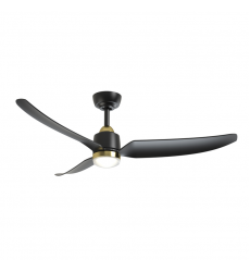 CF72952-BG/MB-5CCT-Hugo 52-in Brushed Gold/Matte Black with Light Kit Ceiling Fan