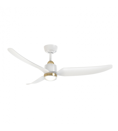 CF72952-BG/WH-5CCT-Hugo 52-in Brushed Gold/Matte White with Light Kit Ceiling Fan CF72952-BG/WH-5CCT-Hugo 52-in Brushed Gold/Matte White with Light Kit Ceiling Fan