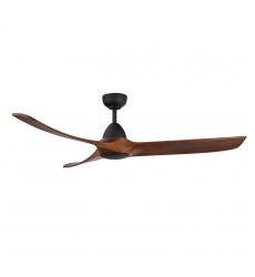 CF77860-MB/DW-Baylor 60-in Matte Black/Dark Walnut LED Ceiling Fan