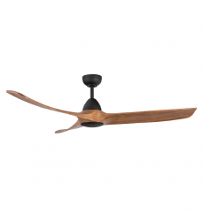 CF77860-MB/NW-Baylor 60-in Matte Black/Natural Wood LED Ceiling Fan