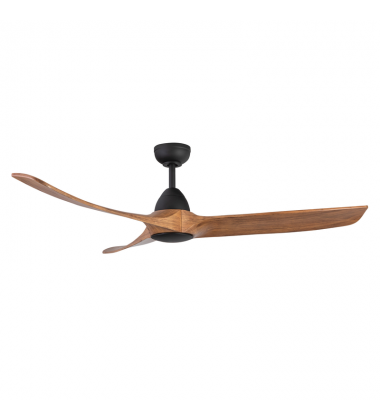 CF77860-MB/NW-Baylor 60-in Matte Black/Natural Wood LED Ceiling Fan