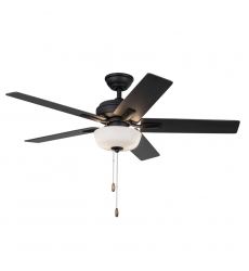 CF78752-MB-LKP-Erikson 52-in Matte Black FAN + LED KIT with Bulb Ceiling Fan