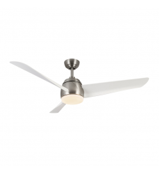CF91954-BN/WH-Thalia 54-in Brushed Nickel/Matte White LED Ceiling Fan