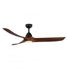 CF97860-MB/DW-5CCT-Baylor 60-in Matte Black/Dark Walnut LED Ceiling Fan
