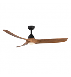 CF97860-MB/NW-5CCT-Baylor 60-in Matte Black/Natural Wood LED Ceiling Fan