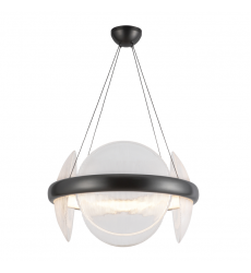 CH13922-UBCR-UNV-Taurus 22-in Urban Bronze/Clear Ribbed Glass LED Chandelier CH13922-UBCR-UNV-Taurus 22-in Urban Bronze/Clear Ribbed Glass LED Chandelier
