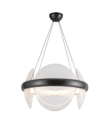 CH13922-UBCR-UNV-Taurus 22-in Urban Bronze/Clear Ribbed Glass LED Chandelier CH13922-UBCR-UNV-Taurus 22-in Urban Bronze/Clear Ribbed Glass LED Chandelier