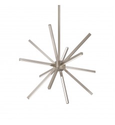  CH14220-BN-Sirius Minor 20-in Brushed Nickel LED Chandeliers