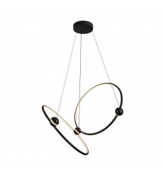 CH17702-BK-Isho 2 Head Black LED Chandelier CH17702-BK-Isho 2 Head Black LED Chandelier