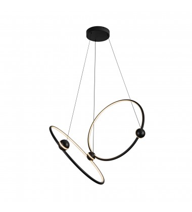  CH17702-BK-Isho 2 Head Black LED Chandelier