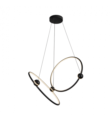 CH17702-BK-UNV-Isho 2 Head Black LED Chandelier