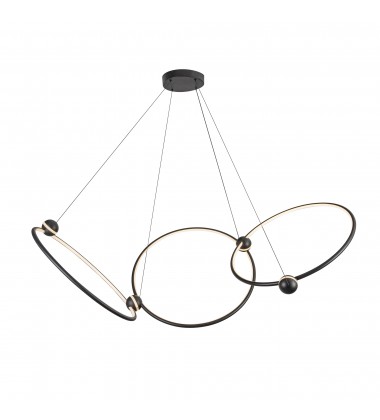  CH17703-BK-Isho 3 Head Black LED Chandelier