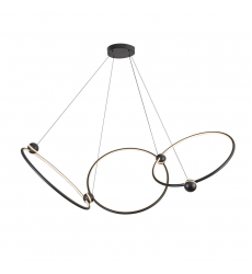 CH17703-BK-UNV-Isho 3 Head Black LED Chandelier