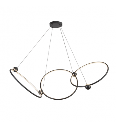 CH17703-BK-UNV-Isho 3 Head Black LED Chandelier