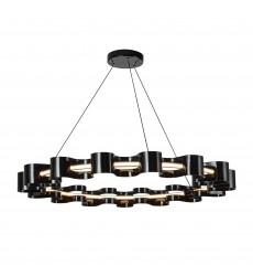  CH18035-GBK-Nami 35-in Gloss Black LED Chandelier