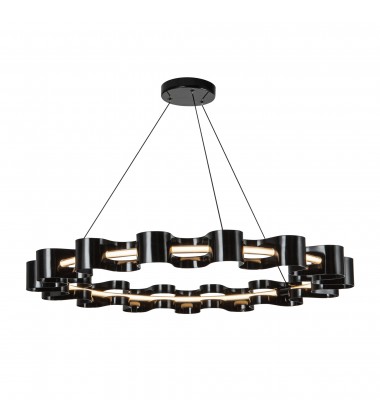  CH18035-GBK-Nami 35-in Gloss Black LED Chandelier