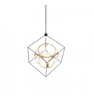 CH19234-BK/AN-Monza 34-in Black/Antique Brass LED Chandeliers CH19234-BK/AN-Monza 34-in Black/Antique Brass LED Chandeliers