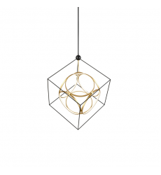 CH19234-BK/AN-UNV-010-Monza 34-in Black/Antique Brass LED Chandeliers CH19234-BK/AN-UNV-010-Monza 34-in Black/Antique Brass LED Chandeliers
