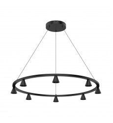  CH19933-BK-Dune 33-in Black LED Chandeliers