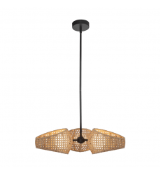 CH20625-BK/OP-UNV-Lanai 3 Head Black/Opal Glass LED Chandelier