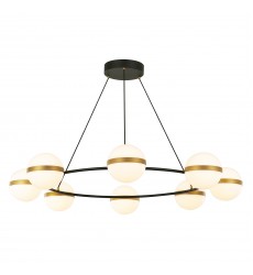 CH302008MBBG-Tagliato 44-in Matte Black/Brushed Gold LED Chandeliers  CH302008MBBG-Tagliato 44-in Matte Black/Brushed Gold LED Chandeliers
