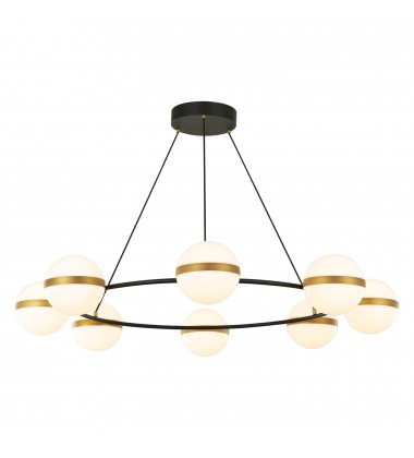 CH302008MBBG-Tagliato 44-in Matte Black/Brushed Gold LED Chandeliers  CH302008MBBG-Tagliato 44-in Matte Black/Brushed Gold LED Chandeliers