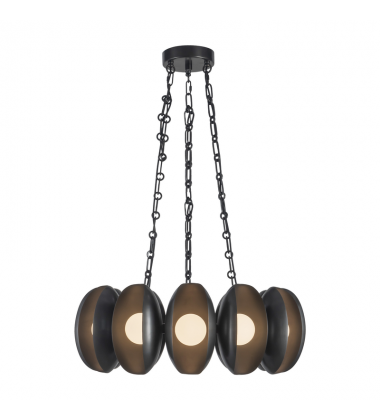 CH305725UB-Cortez 25-in Black dimmable LED Chandelier