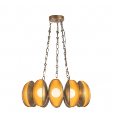 CH305725VB-Cortez 25-in Brass dimmable LED Chandelier