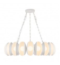 CH305737AW-Cortez 37-in White dimmable LED Chandelier