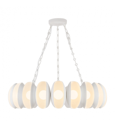 CH305737AW-Cortez 37-in White dimmable LED Chandelier