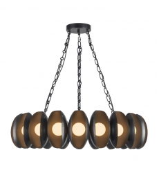 CH305737UB-Cortez 37-in Black dimmable LED Chandelier