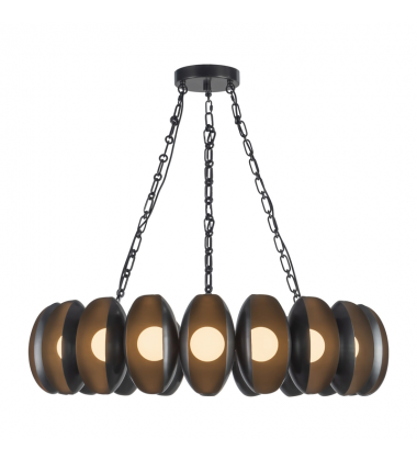 CH305737UB-Cortez 37-in Black dimmable LED Chandelier