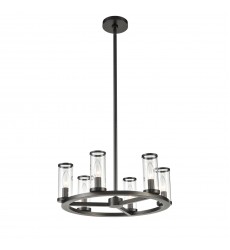  CH309006UBCG-Revolve Clear Glass/Urban Bronze 6 Lights Chandeliers
