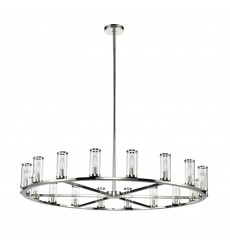  CH309018PNCG-Revolve Clear Glass/Polished Nickel 18 Lights Chandeliers
