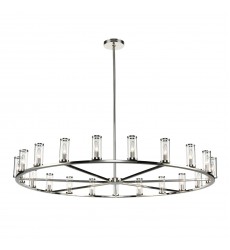  CH309021PNCG-Revolve Clear Glass/Polished Nickel 21 Light Chandeliers