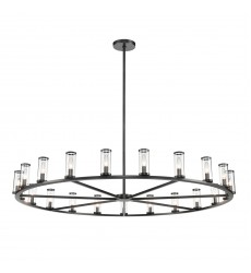  CH309021UBCG-Revolve Clear Glass/Urban Bronze 21 Light Chandeliers