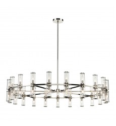 CH309042PNCG-Revolve Clear Glass/Polished Nickel 42 Lights Chandeliers  CH309042PNCG-Revolve Clear Glass/Polished Nickel 42 Lights Chandeliers