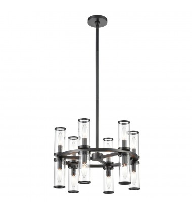 CH309066UBCG-Revolve Clear Glass/Urban Bronze 12 Lights Chandeliers  CH309066UBCG-Revolve Clear Glass/Urban Bronze 12 Lights Chandeliers