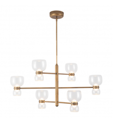 CH310336VBCL-Sutton 36-in Brass dimmable LED Chandelier CH310336VBCL-Sutton 36-in Brass dimmable LED Chandelier