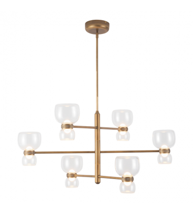 CH310336VBCL-Sutton 36-in Brass dimmable LED Chandelier CH310336VBCL-Sutton 36-in Brass dimmable LED Chandelier