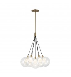  CH3117-BG-Bolla 16-in Brushed Gold LED Chandelier
