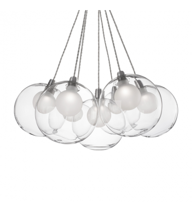 CH3117-BK/MGL-Bolla 17-in Chrome LED Chandeliers