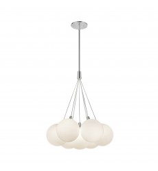  CH3117-OP-Bolla 17-in Opal Glass LED Chandelier