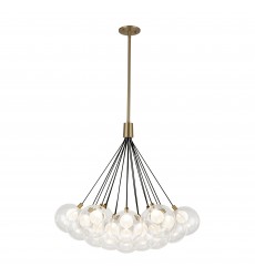  CH3128-BG-Bolla 28-in Brushed Gold LED Chandelier