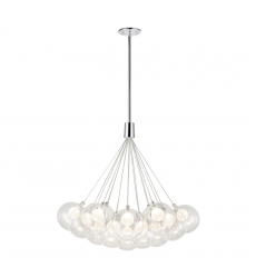 CH3128-MGL-Bolla 28-in Chrome LED Chandeliers CH3128-MGL-Bolla 28-in Chrome LED Chandeliers