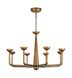 CH313830VB-Spade 30-in Brass dimmable LED Chandelier CH313830VB-Spade 30-in Brass dimmable LED Chandelier